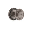 Newport Rosette with Circulaire Knob in Antique Pewter