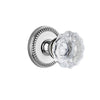 Newport Rosette with Fontainebleau Crystal Knob in Bright Chrome