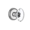 Newport Rosette with Provence Crystal Knob in Bright Chrome