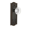 Parthenon Long Plate with Bordeaux Crystal Knob in Timeless Bronze