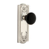 Parthenon Long Plate with Coventry Knob in Polished Nickel