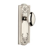 Parthenon Long Plate with Eden Prairie Knob in Polished Nickel