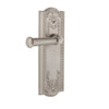 Parthenon Long Plate with Georgetown Lever in Satin Nickel