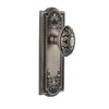 Parthenon Long Plate with Grande Victorian Knob in Antique Pewter