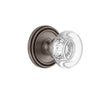 Soleil Rosette with Bordeaux Crystal Knob in Antique Pewter