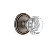 Soleil Rosette with Chambord Crystal Knob in Antique Pewter