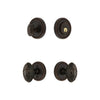 Soleil Rosette Entry Set with Grande Victorian Knob in Timeless Bronze