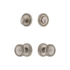 Soleil Rosette Entry Set with Soleil Knob in Satin Nickel