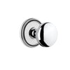 Soleil Rosette with Fifth Avenue Knob in Bright Chrome