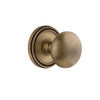 Soleil Rosette with Fifth Avenue Knob in Vintage Brass