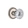 Soleil Rosette with Fontainebleau Crystal Knob in Polished Nickel