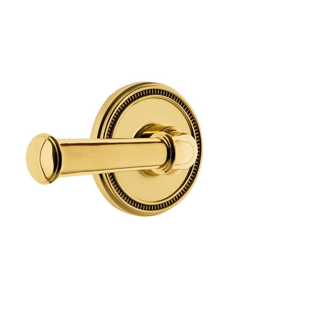 Soleil Rosette with Georgetown Lever in Polished Brass