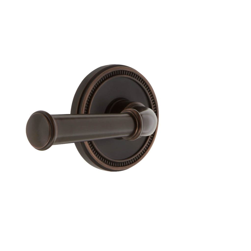 Soleil Rosette with Georgetown Lever in Timeless Bronze