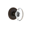 Soleil Rosette with Provence Crystal Knob in Timeless Bronze