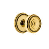 Soleil Rosette with Soleil Knob in Polished Brass