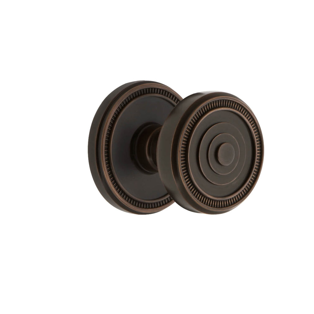 Soleil Rosette with Soleil Knob in Timeless Bronze