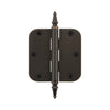 3.5" Steeple Tip Residential Hinge with 5/8" Radius Corners in Timeless Bronze