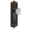 Windsor Long Plate with Chambord Crystal Knob in Timeless Bronze