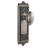 Windsor Long Plate with Eden Prairie Knob in Antique Pewter