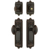 Windsor Long Plate Entry Set with Eden Prairie Knob in Timeless Bronze