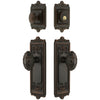 Windsor Long Plate Entry Set with Grande Victorian Knob in Timeless Bronze