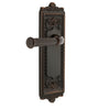 Windsor Long Plate with Georgetown Lever in Timeless Bronze