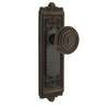 Windsor Long Plate with Soleil Knob in Timeless Bronze