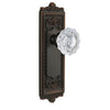 Windsor Long Plate with Versailles Crystal Knob in Timeles Bronze